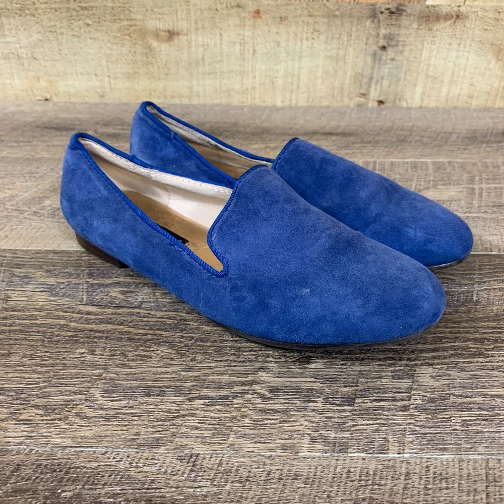 Steven By Steve Madden Women's Sz 7 Blue Suede Fla
